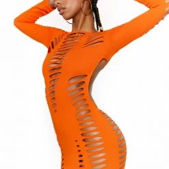 Jaded London Montego Dress In Tango