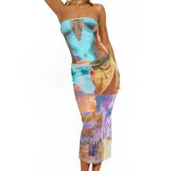 Jaded London Aphrodite Mesh Maxi Skirt Beach & Swimwear