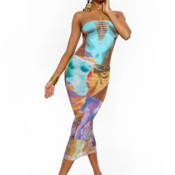 Jaded London Aphrodite Bandeau Swimsuit Beach & Swimwear