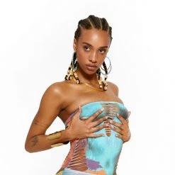 Jaded London Aphrodite Bandeau Swimsuit Beach & Swimwear