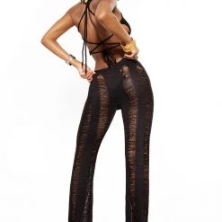 Jaded London Black Umbra Trousers