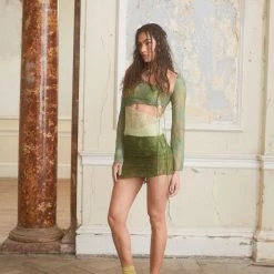 Jaded London Siren Dress In Moss 12 Jaded London Siren Dress In Moss