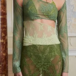 Jaded London Siren Dress In Moss 11 Jaded London Siren Dress In Moss