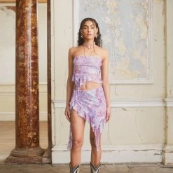 Jaded London Wisterial Mesh Top Tops