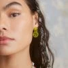 Jaded London Blossom Earrings In Lovebird Resin Accessories