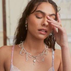 Jaded London Amantis Pearl Necklace