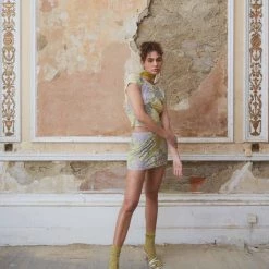 Jaded London Devore Dusk Tee In Lime Tops 15 Jaded London Devore Dusk Tee In Lime Tops