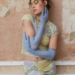 Jaded London Devore Daydream Gloves Accessories