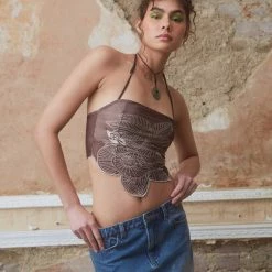 Jaded London Tops Rebirth Embroidered Corset