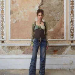 Jaded London After Hours Lace Up Jeans