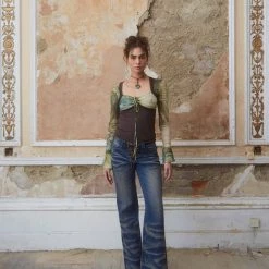 Jaded London After Hours Lace Up Jeans