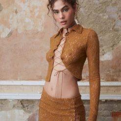 Jaded London Coyote Lace Mini Skirt