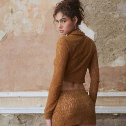 Jaded London Coyote Lace Mini Skirt