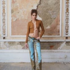 Jaded London Jeans Vaquera Jean In Blue Rust
