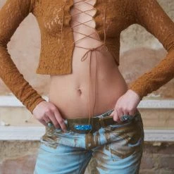 Jaded London Jeans Vaquera Jean In Blue Rust