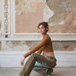 Jaded London Jeans Vaquera Jean In Blue Rust