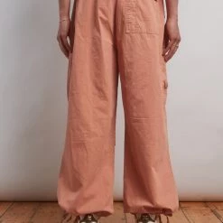 Jaded Man Eden Terracotta Parachute Cargo Pants