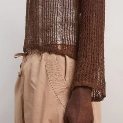 Jaded Man Brown Labyrinth Jumper Knitwear