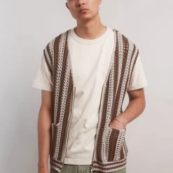 Jaded Man Coats & Jackets Terra Knitted Waistcoat