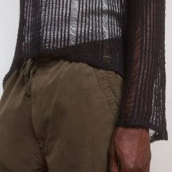 Jaded Man Black Labyrinth Jumper Knitwear