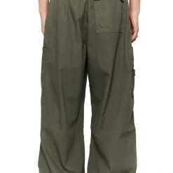 Jaded Man Eden Khaki Parachute Cargo Pants