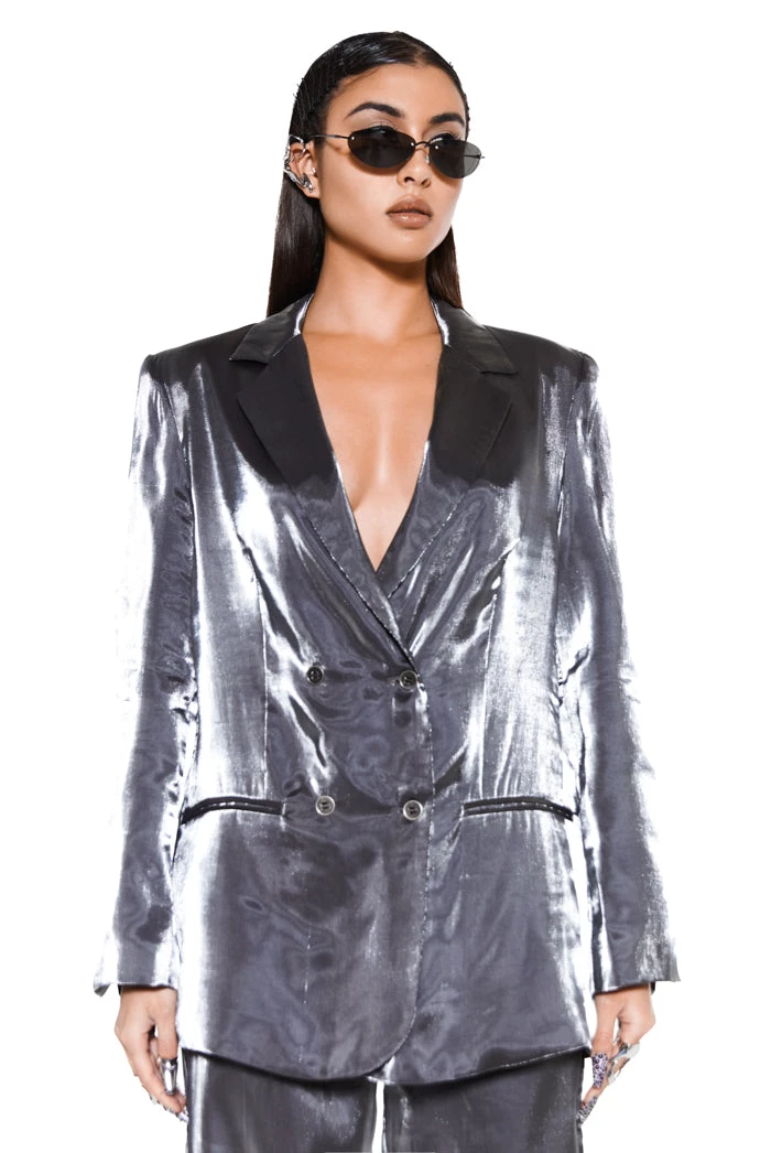Jaded London Chromium Blazer 2 Jaded London Chromium Blazer