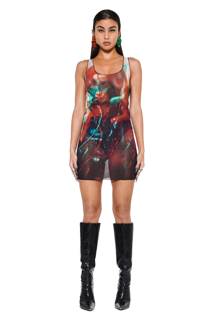 Jaded London Dresses Anaglyph Mesh Dress 1 Jaded London Dresses Anaglyph Mesh Dress