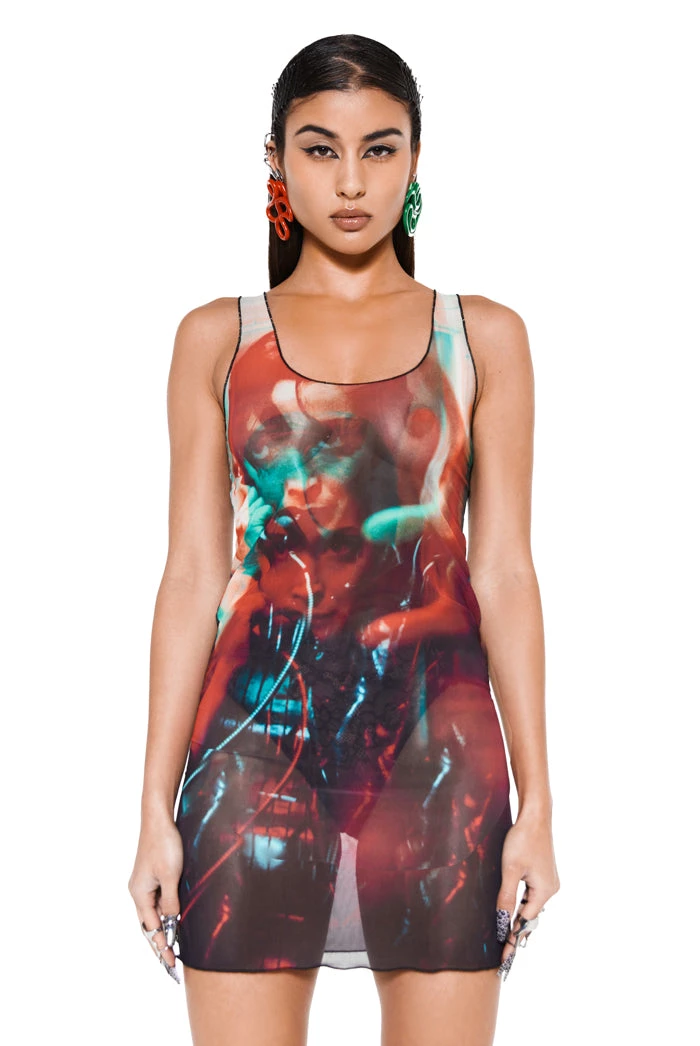 Jaded London Dresses Anaglyph Mesh Dress 4 Jaded London Dresses Anaglyph Mesh Dress