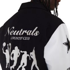 Jaded Man Black NTRLS Varsity Jacket Coats & Jackets