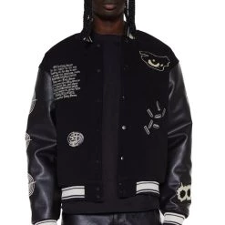 Jaded Man Chaos Varsity Jacket