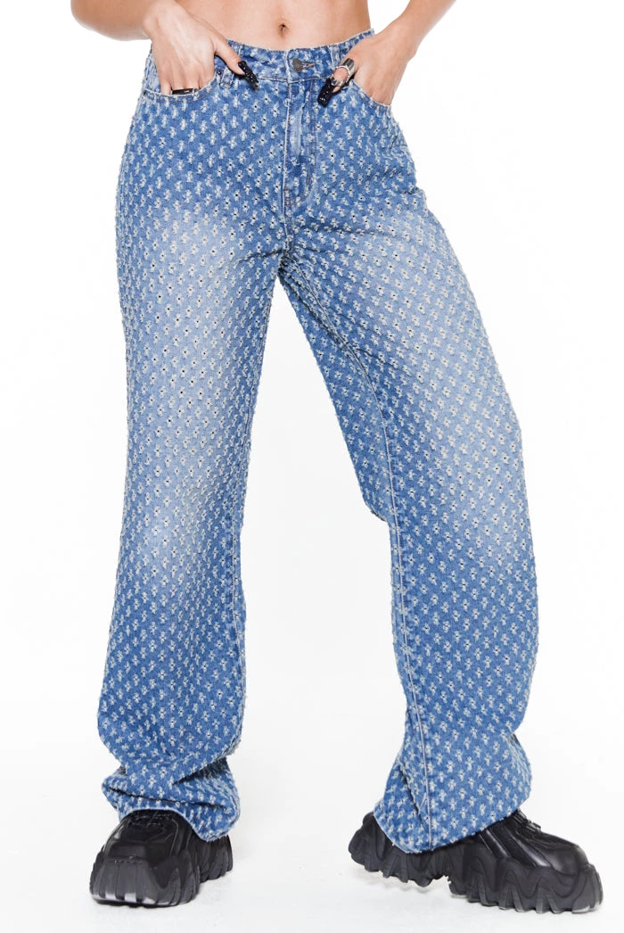 Jaded London Blue Distressed Boyfriend Jeans 4 Jaded London Blue Distressed Boyfriend Jeans