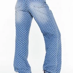 Jaded London Blue Distressed Boyfriend Jeans