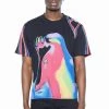 Jaded Man Tees Black Smoked Figure T-shirt
