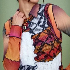 Jaded London Tops Cut & Sew Knitted Vest