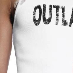 Jaded Man White Outlaw Ribbed Vest Tees