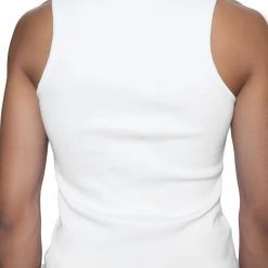 Jaded Man White Outlaw Ribbed Vest Tees