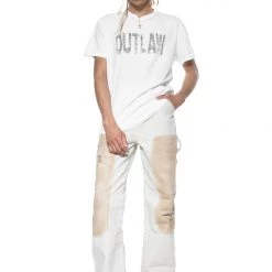 Jaded Man Tees White Outlaw Reversal T-Shirt