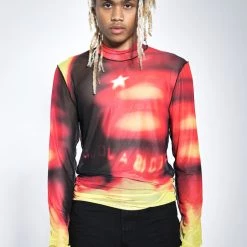 Jaded Man Tees Hatred Mesh Top