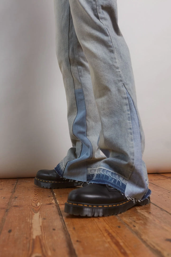 Jaded Man Flared Jean With Inserted Panel 2 Jaded Man Flared Jean With Inserted Panel