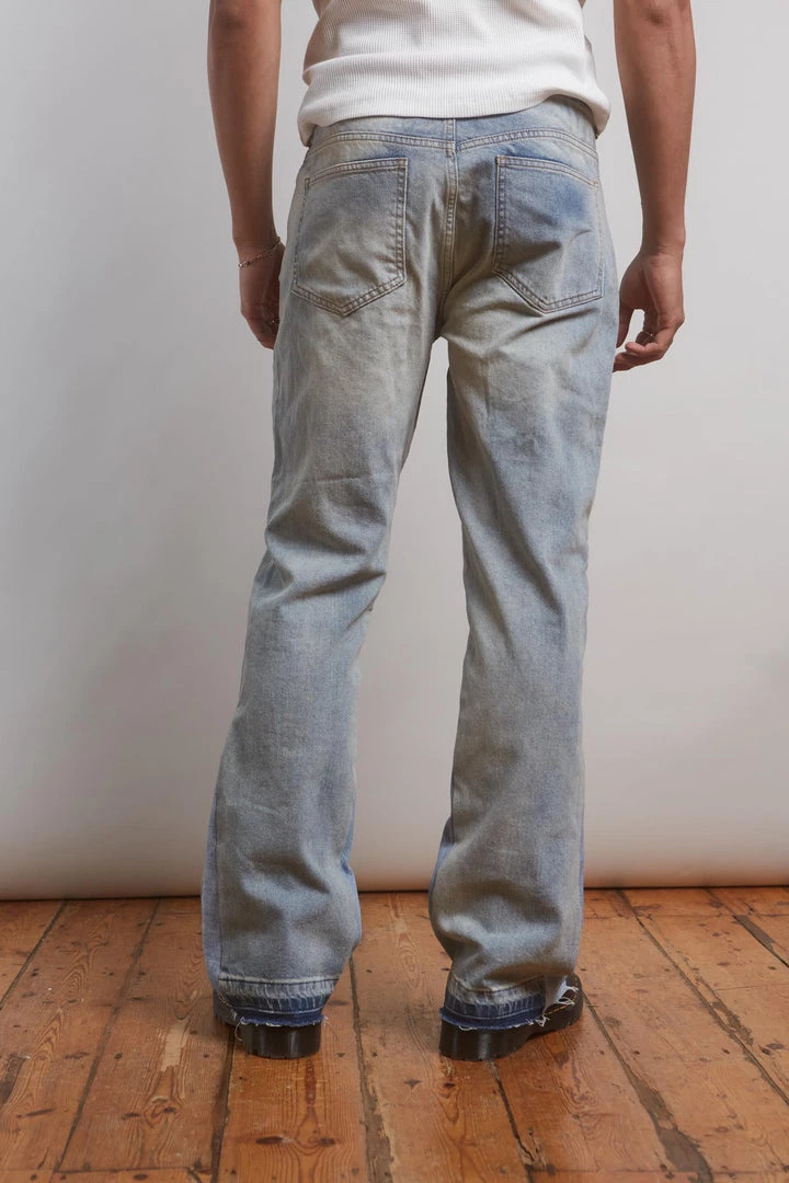 Jaded Man Flared Jean With Inserted Panel 5 Jaded Man Flared Jean With Inserted Panel