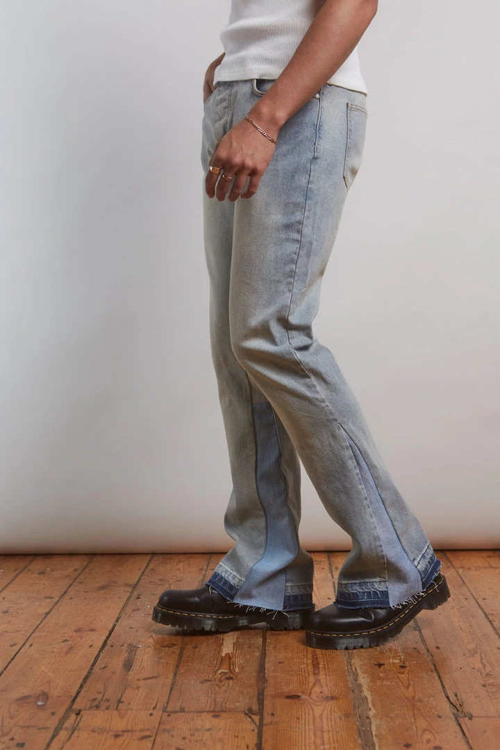 Jaded Man Flared Jean With Inserted Panel 1 Jaded Man Flared Jean With Inserted Panel