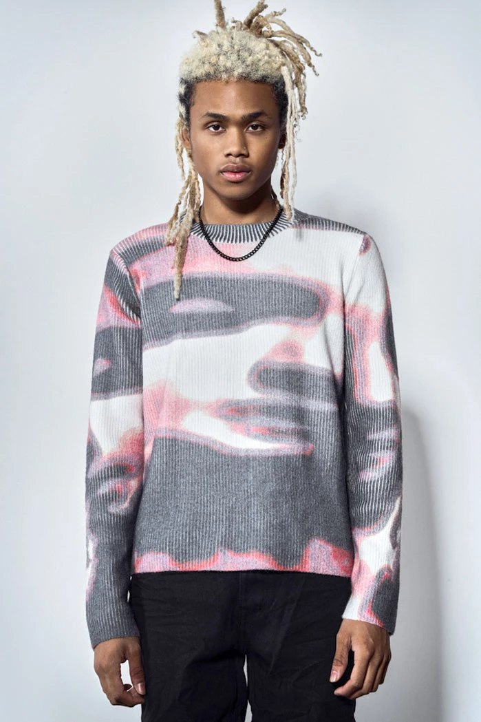 Jaded Man Hoodies & Sweatshirts Distortion Jumper 1 Jaded Man Hoodies & Sweatshirts Distortion Jumper