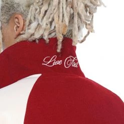 Jaded Man Merlot Rodeo Varsity Jacket