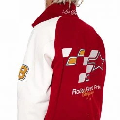 Jaded Man Merlot Rodeo Varsity Jacket