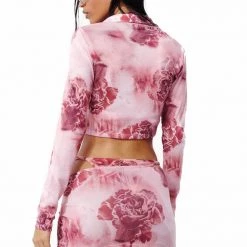 Jaded London Vintage Rose Shirt With Resin Trim