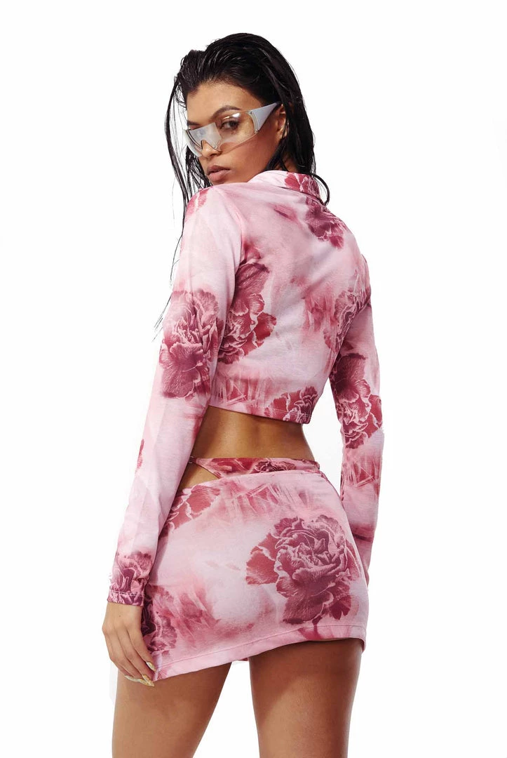 Jaded London Beach & Swimwear Vintage Rose Mini Skirt 4 Jaded London Beach & Swimwear Vintage Rose Mini Skirt