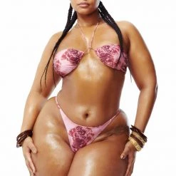 Jaded London Vintage Rose Bikini Bottoms Beach & Swimwear