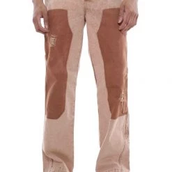 Jaded Man Tan Rodeo Flared Carpenters