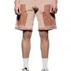 Jaded Man Tan Rodeo Carpenter Shorts