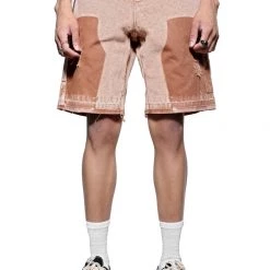 Jaded Man Tan Rodeo Carpenter Shorts